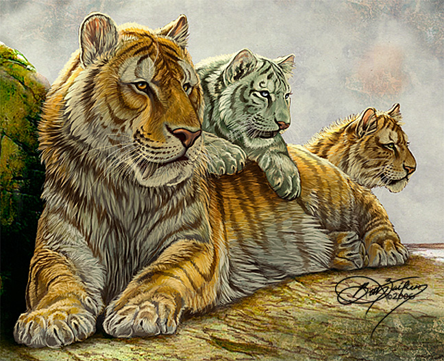 Sabertooth Family by Damalia