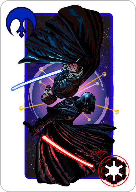 Star Wars, the Face-Card by Damalia