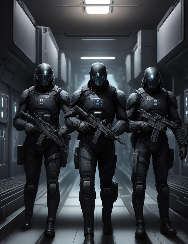 Alien Conflict: Sci-fi Soldiers in Black by InfiniteNetworker on DeviantArt