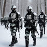 Muslim Army in the Snowy Forest