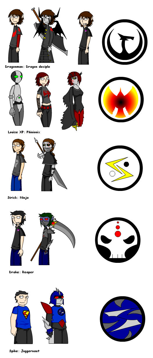 character designs 2 by dragonmanX on DeviantArt
