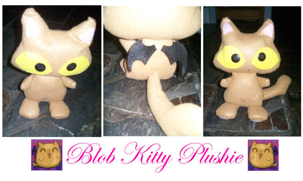 Blob Kitty Plushie