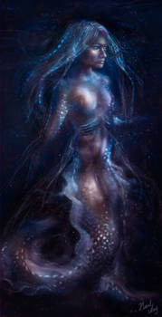 Bioluminescent mermaid