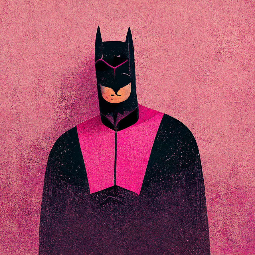 Batman in a pink costume by AdamKra23 on DeviantArt