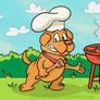 Chef Dog with Background