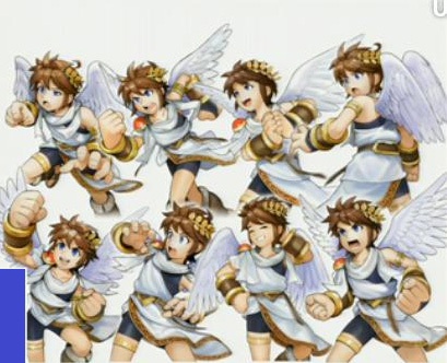 Kid Icarus Uprising Artwork: Pit's Expressions