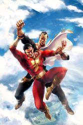 SHAZAM battle in the sky (homage to Ken Kelly)