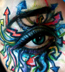 Graffiti Eye Makeup by atahirART