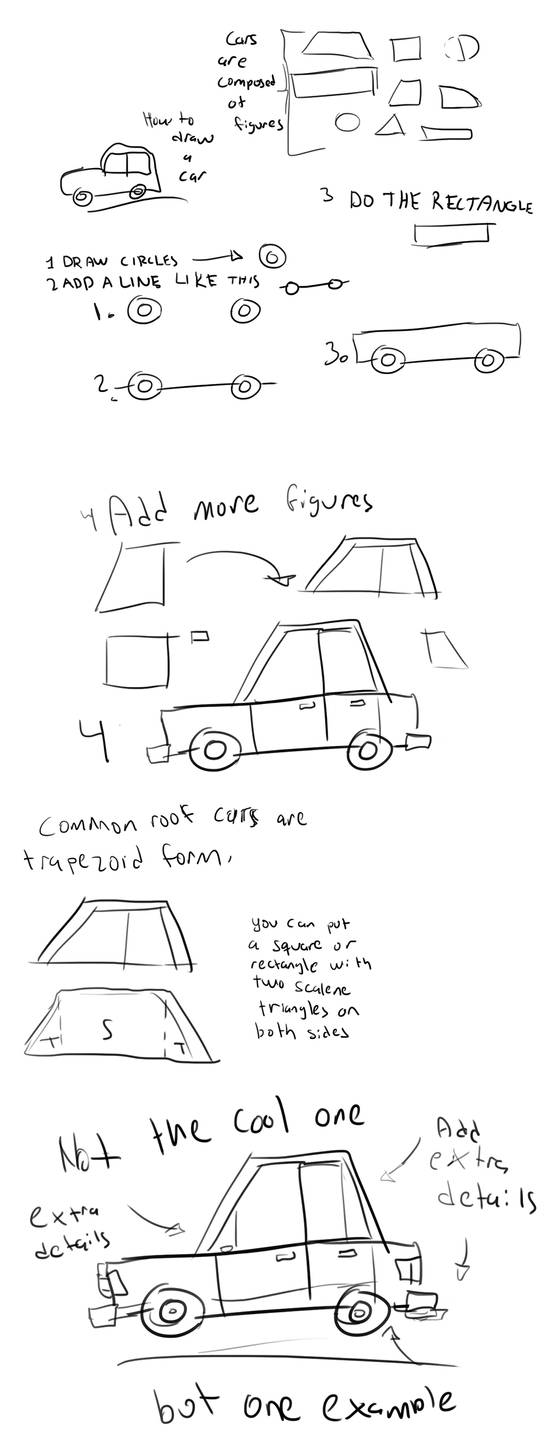 How to draw a car by martinezls on DeviantArt