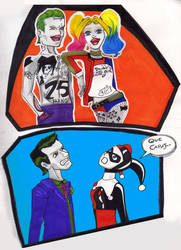 Harley Quinn and The Joker are not happy.