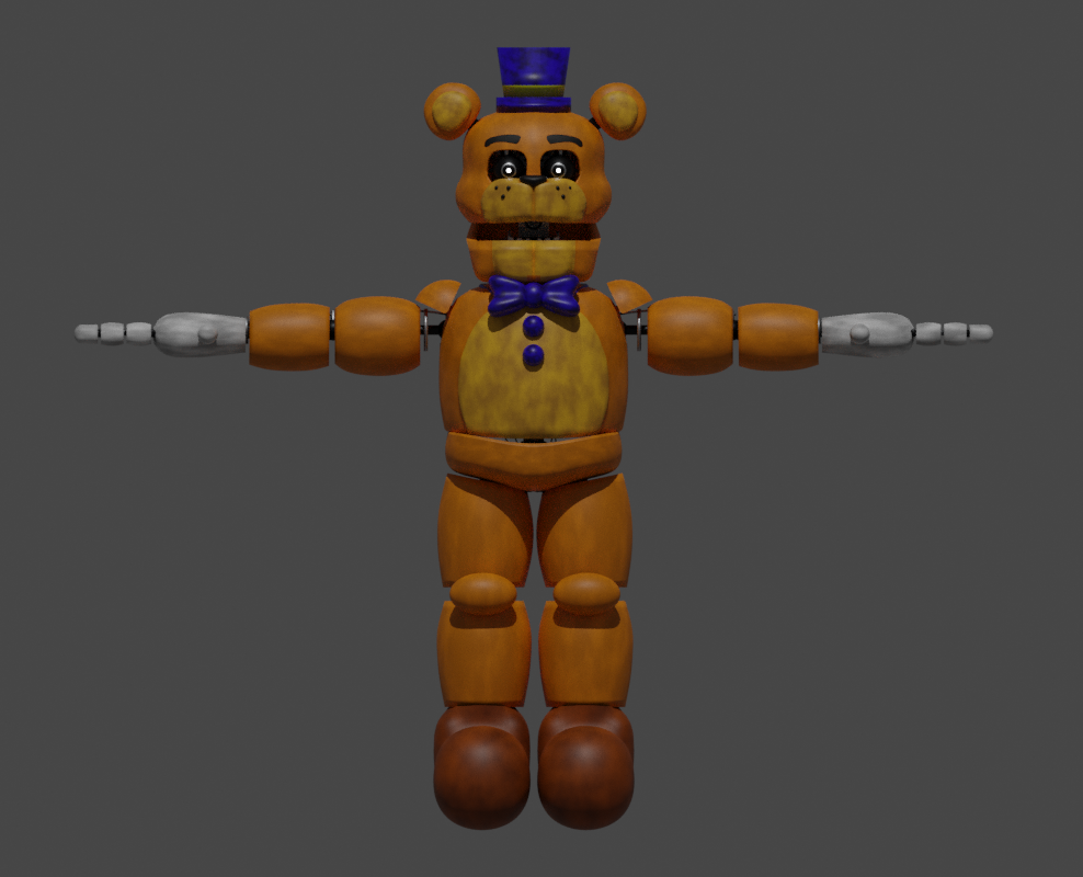 Fredbear and Golden Freddy! (models made by me) : r