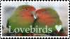 Lovebirds stamp