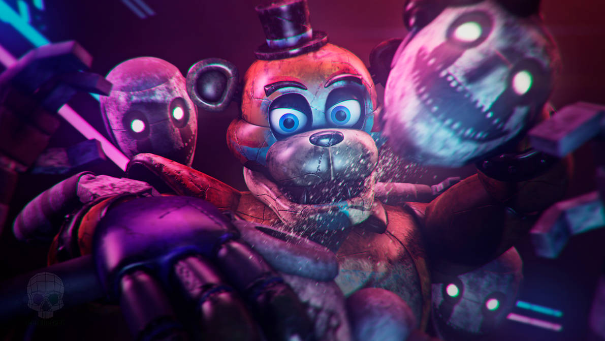 Freddy Raspberry Fighting Freddy fights off the robots by Retcheterr on DeviantArt
