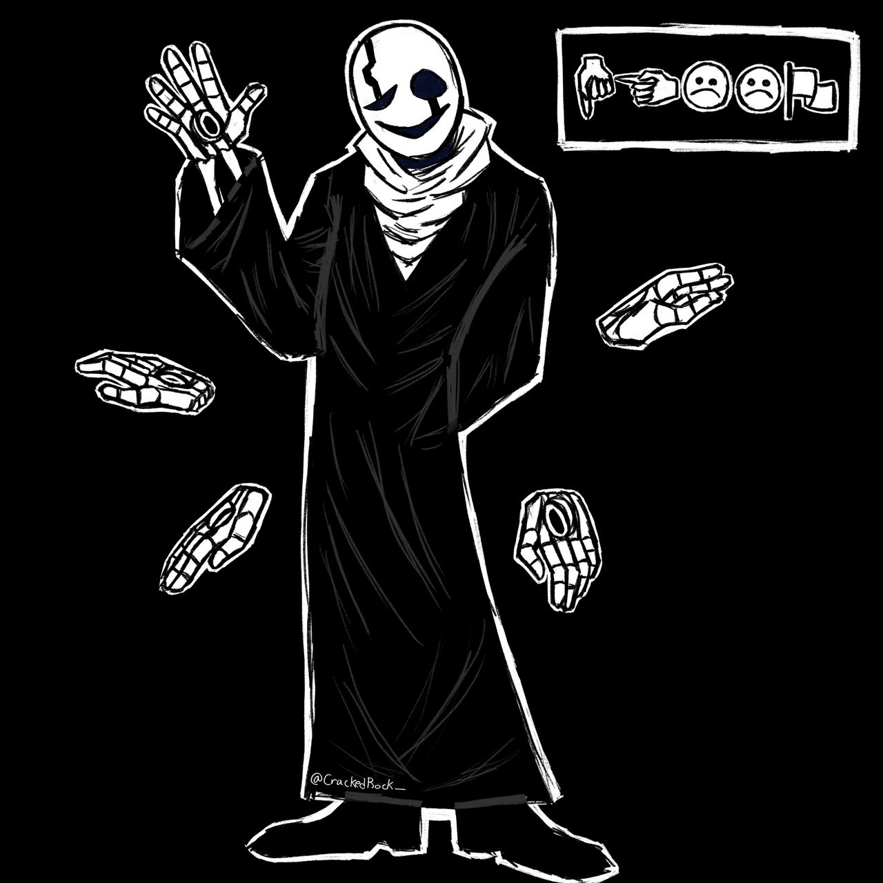 Gaster Save File Gaster by RockThatIsCracked on DeviantArt