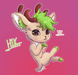 Hik, chibi deer by tigrecotone