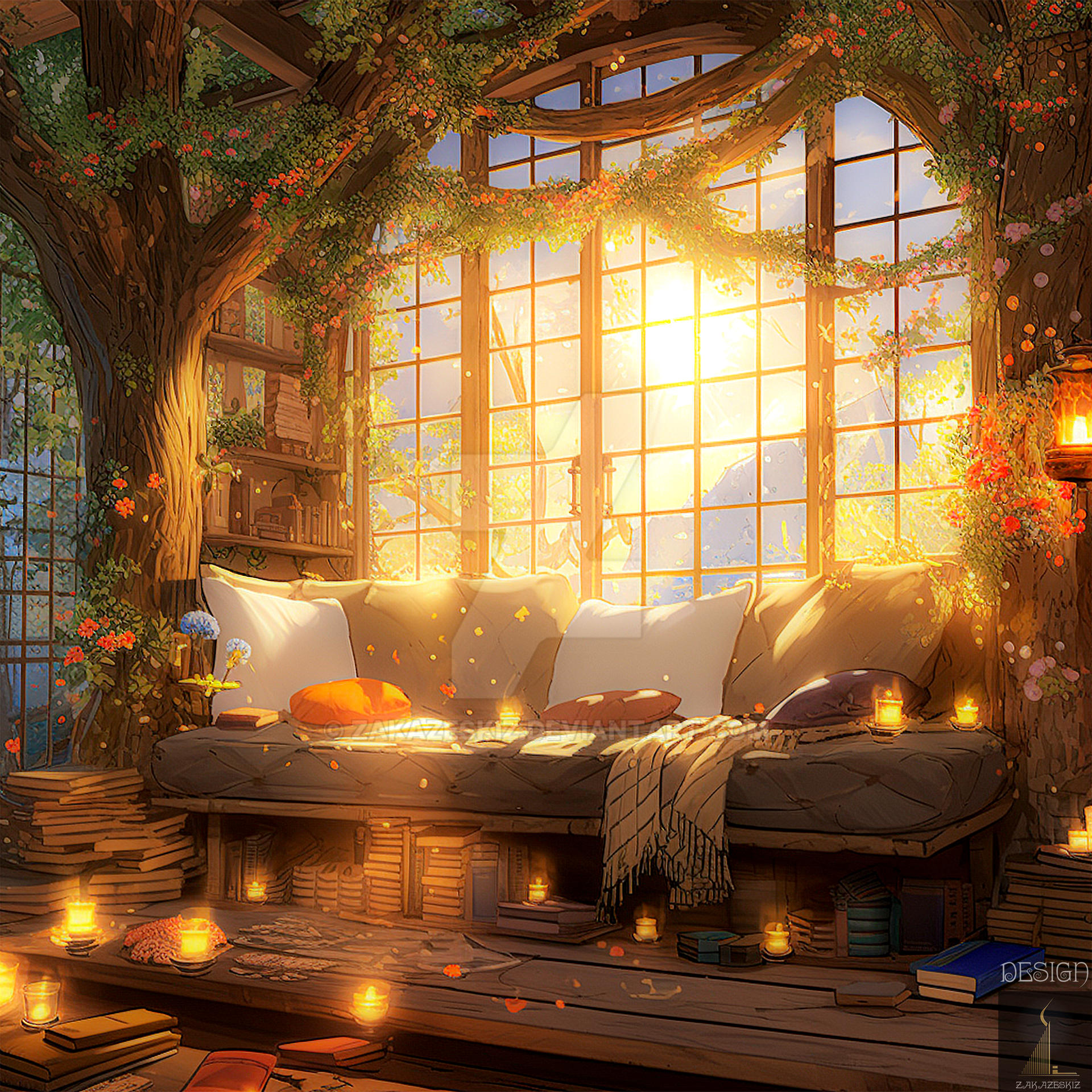 Fairy cozy room interiors3 by zakazeskiz on DeviantArt