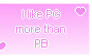 Stamp: I like PG more than PB