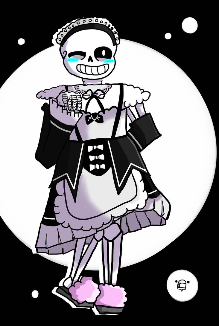 Daily Sans Day 3# {Maid Sans} by Mikedawina on DeviantArt