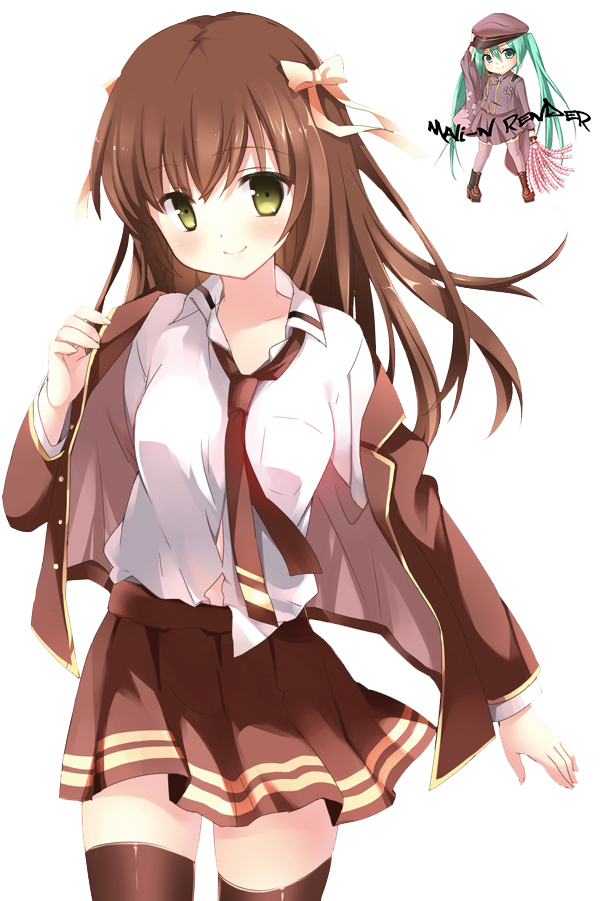 Anime Girl Brown Render by Mali N on DeviantArt Anime Girl Brown Render by Mali N on DeviantArt