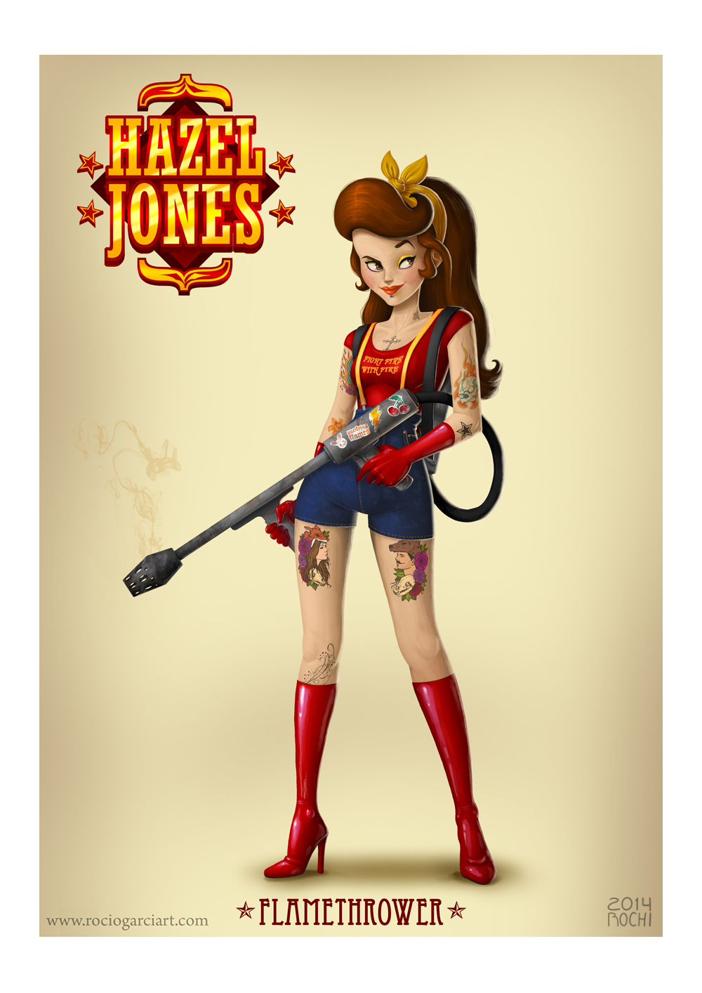 Pin Ups vs. Zombies - Hazel Jones