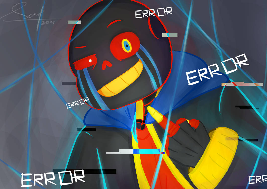 Error! Sans | UNDERTALE AU Fanart by scriffyz on DeviantArt