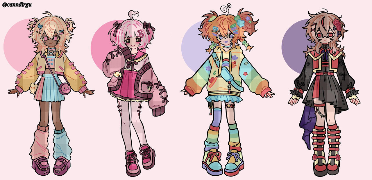 Chibi adopts (1, 2, 4 open) by canndirgu on DeviantArt