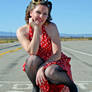 Polka Dot Route 66 Pin-Up 2