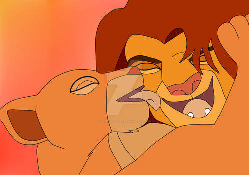 Simba and Nala Kiss - Updated