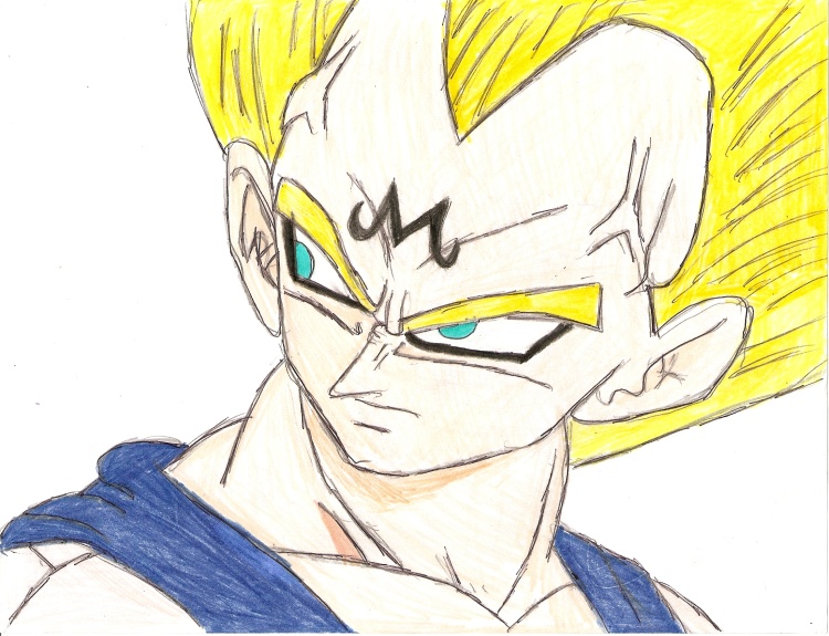 majin Vegeta coloured