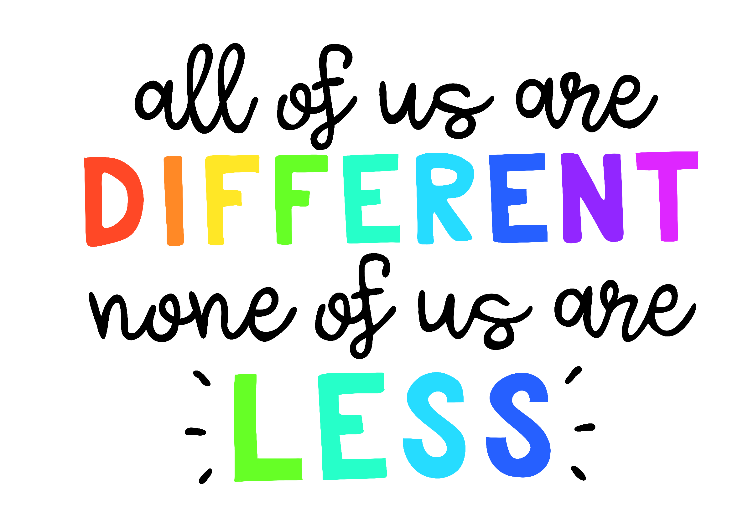All Different All of us are different by fizzymilodraw on DeviantArt