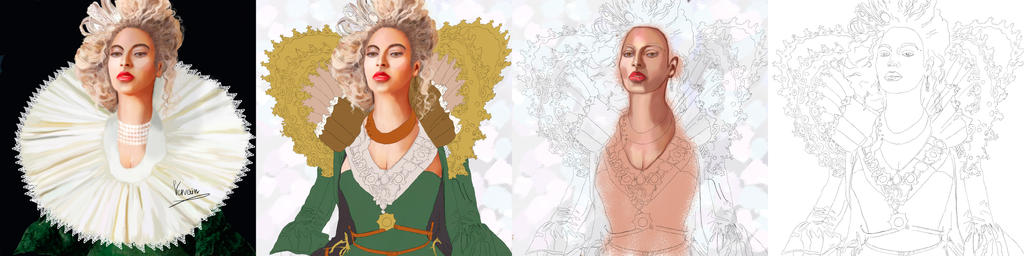 Queen beyonce step by step by Vervainvera on DeviantArt