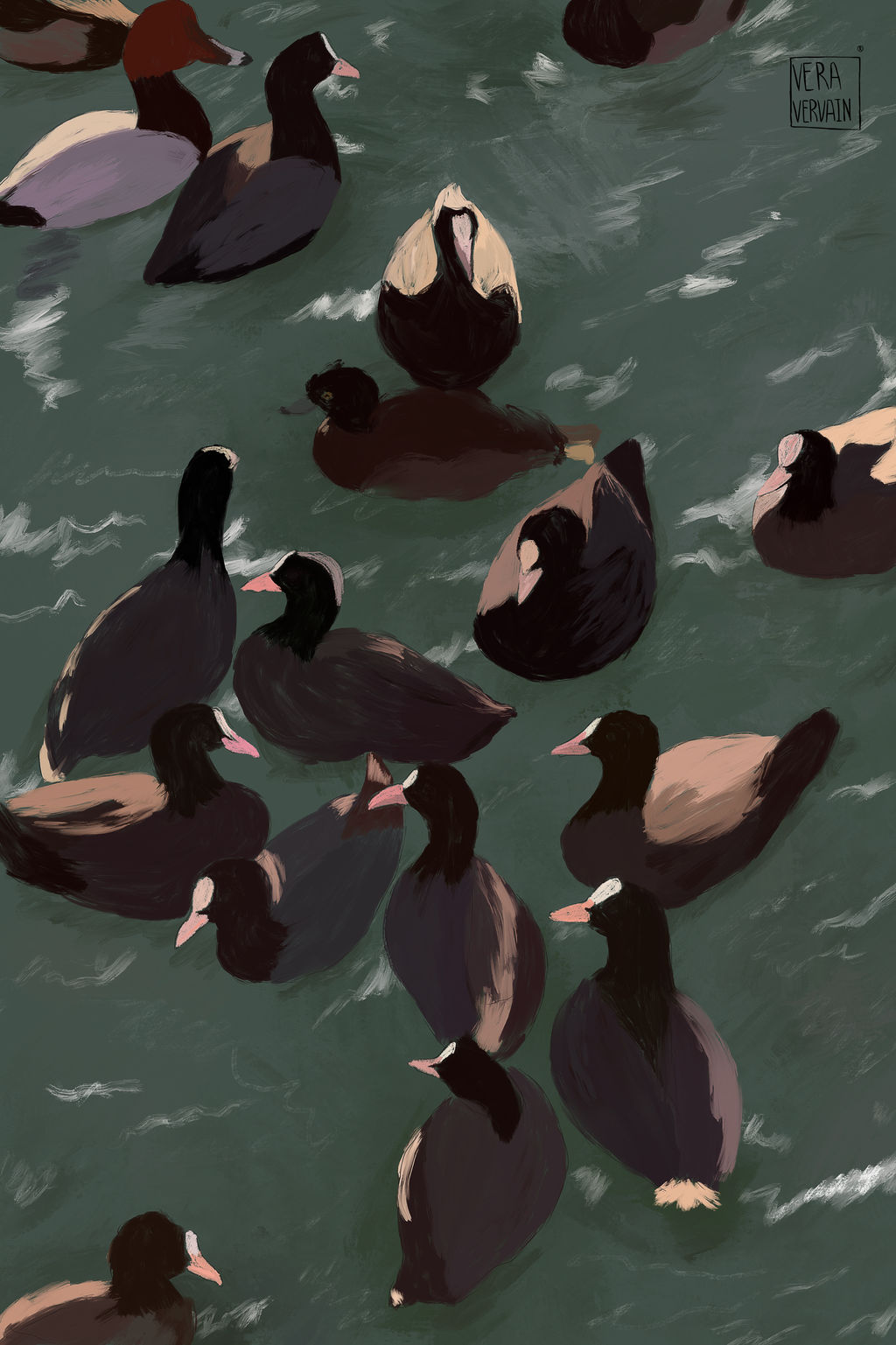 Duck Riding Deviantart The ducks by Vervainvera on DeviantArt