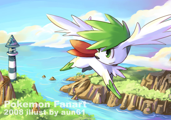 Shaymin Sky Form - Pokémon fan Art (19480551) - fanpop