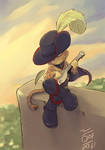 Puss plays the Banjo by aun61