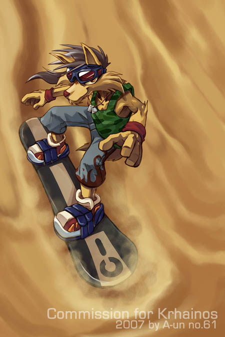 Sand Boarding by aun61