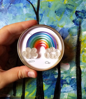 Paper Quilled Art: 'Rainbow'