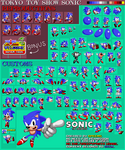 Tokyo Toy Show Sonic - Repro/Custom Sprites by Speems