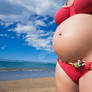 Pregnant Beach Shot