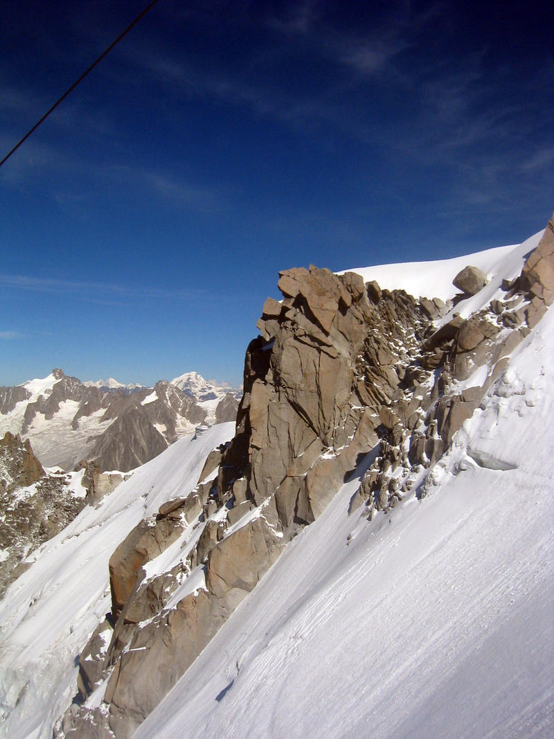 Aguille Du Midi Snow Field