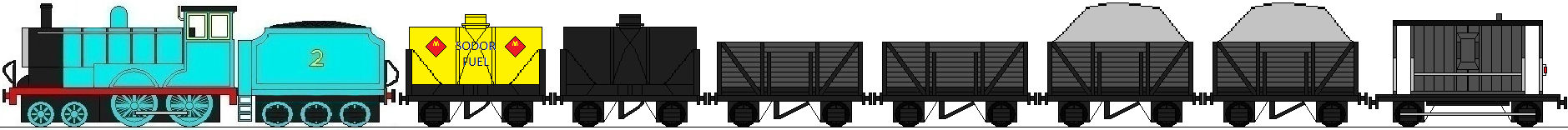 Edward Pulling A Freight Train by masterpeace23 on DeviantArt