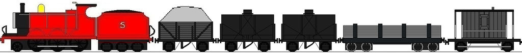 James Pulling A Slow Goods Train by masterpeace23 on DeviantArt