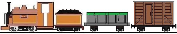 Duke Pulling A Small Goods Train by masterpeace23 on DeviantArt