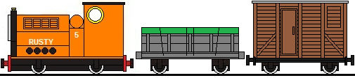 Rusty Pulling A Small Goods Train by masterpeace23 on DeviantArt