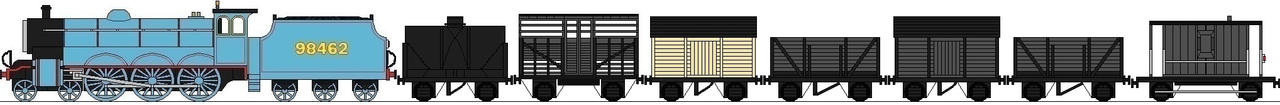 98462 Pulling A Goods Train by masterpeace23 on DeviantArt