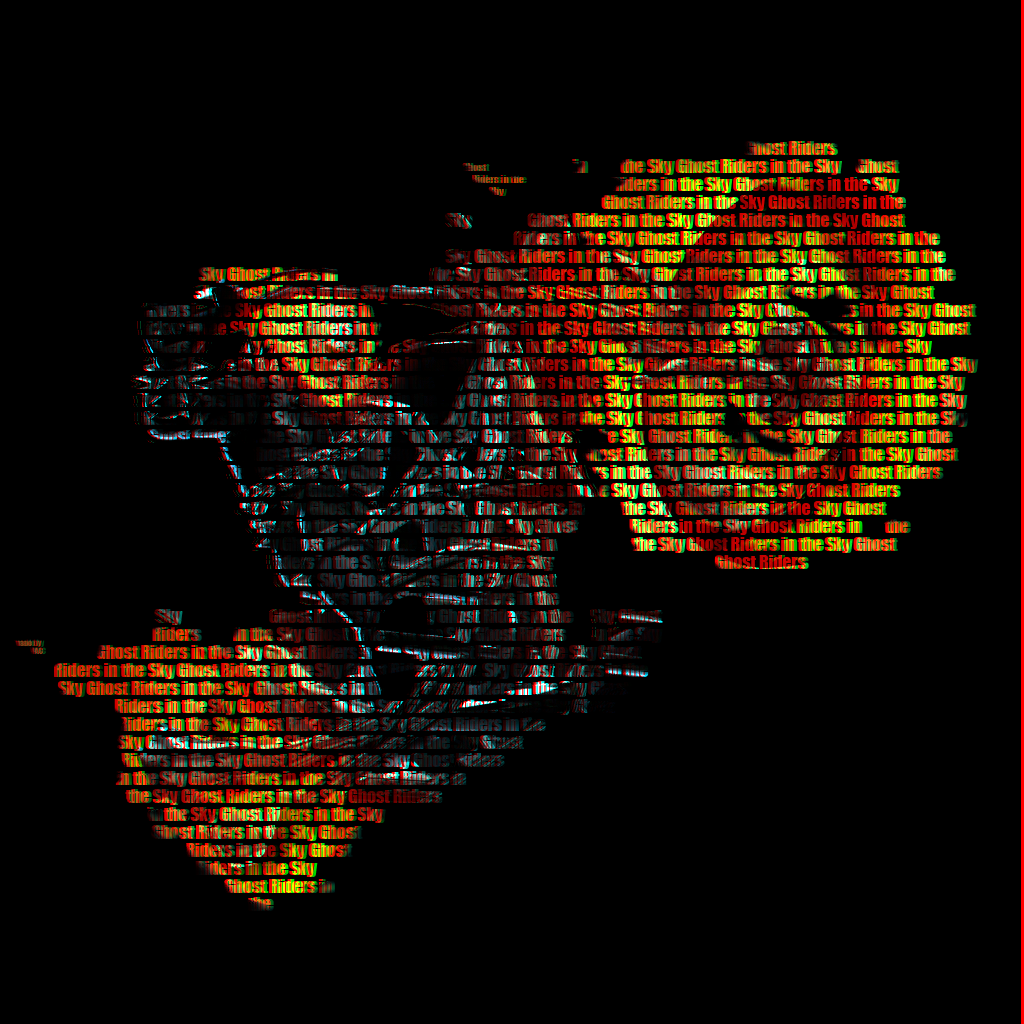 Ghost Rider typography in 3D by Cosmicmoonshine on DeviantArt