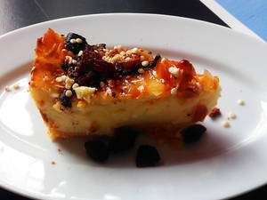 cheesecake with raisins