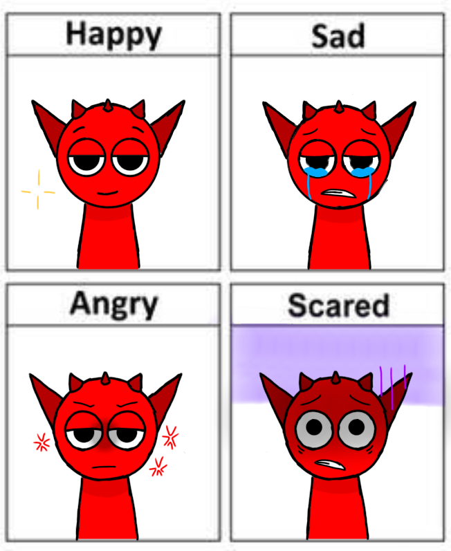 Sprunk Raddy Raddy's Emotions (Sprunki) by MarcusDraws700 on DeviantArt