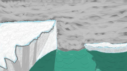 Cloudy Weather and Icebergs