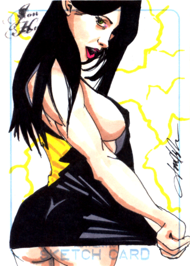 Mary Marvel Sketch Card