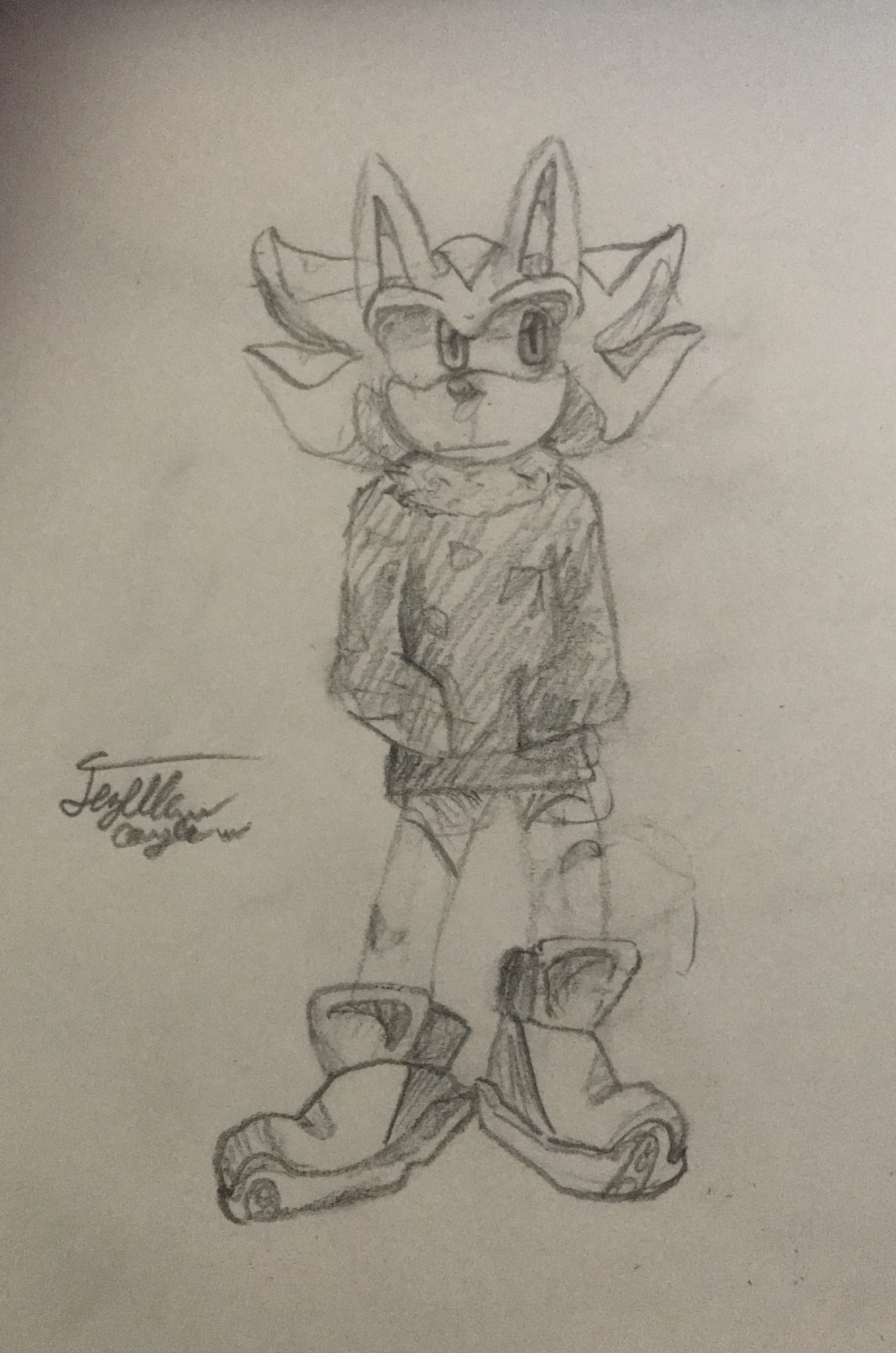 Quick Shadow The Hedgehog Drawing By Sonicsuperadventurr On DeviantArt